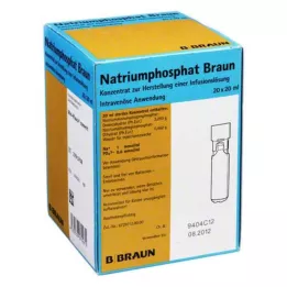 Natriumfosfaat Braun Mpc infuusoplossing concentraat, 20x20 ml