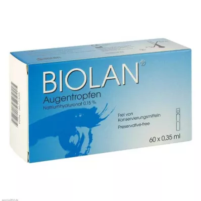 BIOLAN Oogdruppels pipetten voor eenmalig gebruik, 60X0,35 ml BIOLAN Oogdruppels pipetten voor eenmalig gebruik, 60X0,35 ml