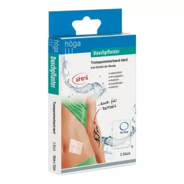 DUSCHPFLASTER 10x12 cm doorzichtig steriel verband, 5 stuks