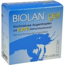 BIOLAN oogdruppels gel, 20X0,45 ml