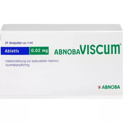 ABNOBAVISCUM Abietis 0,02 mg ampullen, 21 stuks