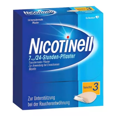 NICOTINELL 7 mg/24-uur pleister 17,5 mg, 14 stuks NICOTINELL 7 mg/24-uur pleister 17,5 mg, 14 stuks