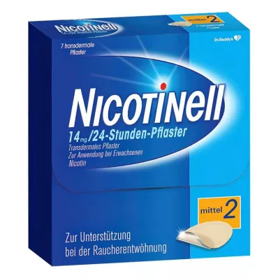 NICOTINELL 14 mg/24-uur pleister 35mg, 7 stuks NICOTINELL 14 mg/24-uur pleister 35mg, 7 stuks