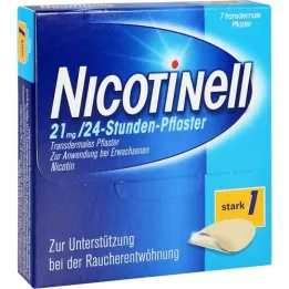 NICOTINELL 21 mg/24-uurs pleister 52,5 mg, 7 stuks