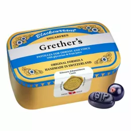 GRETHERS Zwarte Bes Zilver zf.Past.tin, 440 g