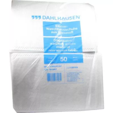 WASCHHANDSCHUHE Vlies 14,5x22 cm, 50 stuks