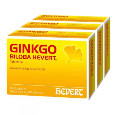 GINKGO BILOBA HEVERT Tabletten, 300 stuks GINKGO BILOBA HEVERT Tabletten, 300 stuks