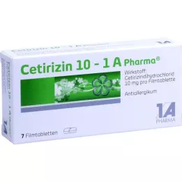 CETIRIZIN 10-1A Farma filmomhulde tabletten, 7 st