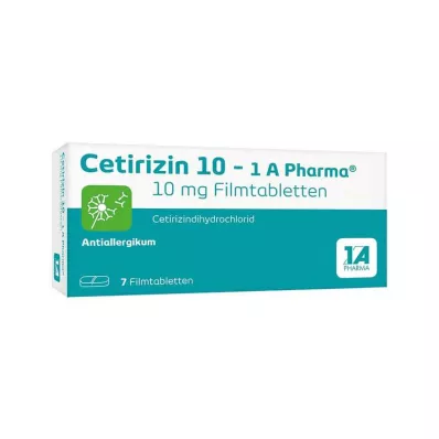 CETIRIZIN 10-1A Farma filmomhulde tabletten, 7 st CETIRIZIN 10-1A Farma filmomhulde tabletten, 7 st