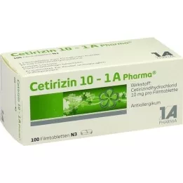 CETIRIZIN 10-1A Farma filmomhulde tabletten, 100 st