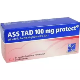 ASS TAD 100 mg beschermende filmomhulde tabletten met enterische laag, 50 st