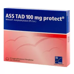 ASS TAD 100 mg beschermende filmomhulde tabletten met enterische laag, 50 st