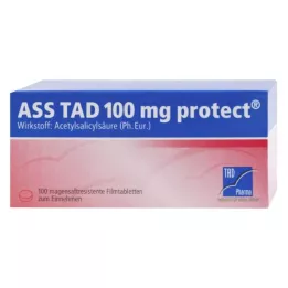 ASS TAD 100 mg beschermende filmomhulde tabletten met enterische laag, 100 st