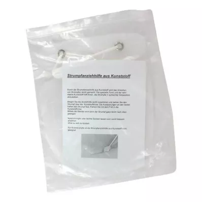 STRUMPFANZIEHHILFE Plastic met riem, 1 stuk STRUMPFANZIEHHILFE Plastic met riem, 1 stuk