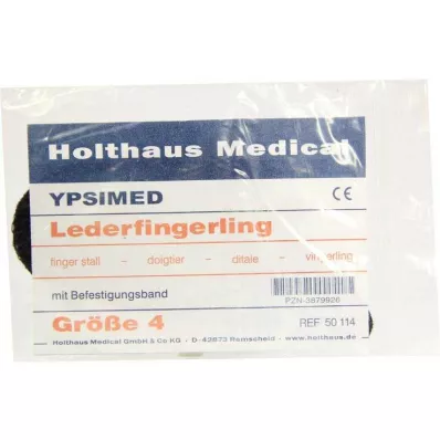 LEDERFINGERLING YPSIMED maat 4, 1 stuk LEDERFINGERLING YPSIMED maat 4, 1 stuk