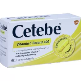 CETEBE Vitamine C slow-release capsules 500 mg, 30 st