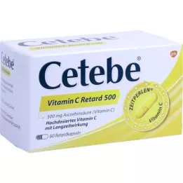 CETEBE Vitamine C slow-release capsules 500 mg, 60 st