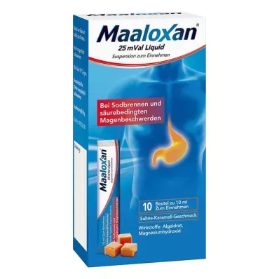 MAALOXAN 25 mVal Vloeistof, 10X10 ml