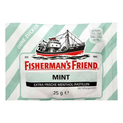 FISHERMANS FRIEND munt zonder suiker pastilles, 25 g