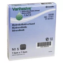 VARIHESIVE extra dun 7,5x7,5 cm HKV hydroactief, 5 st
