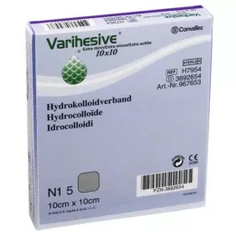 VARIHESIVE extra dun 10x10 cm HKV hydroactief, 5 st