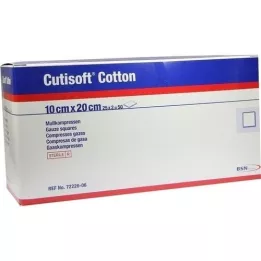 CUTISOFT Katoen Compr.10x20 cm ster.8x, 25X2 St