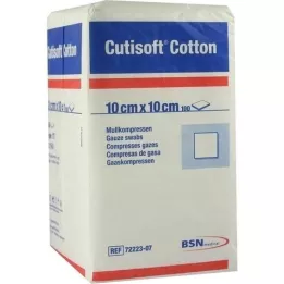 CUTISOFT Katoen Compr.10x10 cm unster.12x, 100 stuks