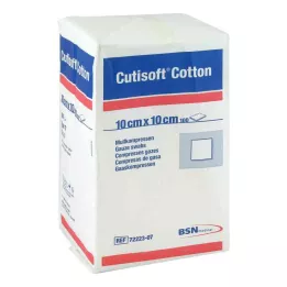 CUTISOFT Katoen Compr.10x10 cm unster.12x, 100 stuks