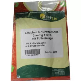 LÄTZCHEN Verlengstuk met zak, 2-zijdig tex. met fol. drukknopen, 1 st