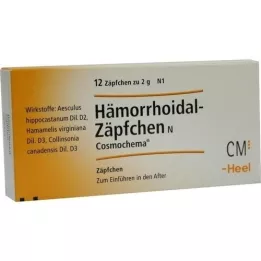 HÄMORRHOIDAL Zetpillen N Cosmochema, 12 stuks