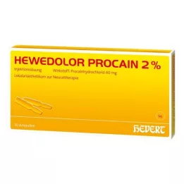 HEWEDOLOR Procaïne 2% ampullen, 10 stuks