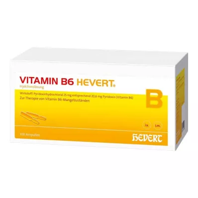 VITAMIN B6 HEVERT Ampullen, 100X2 ml VITAMIN B6 HEVERT Ampullen, 100X2 ml
