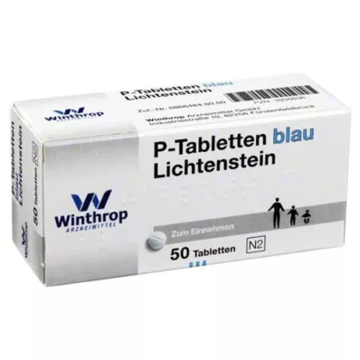 P TABLETTEN blauw 8 mm steek, 50 st P TABLETTEN blauw 8 mm steek, 50 st