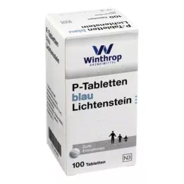 P TABLETTEN blauw 8 mm steek, 100 st