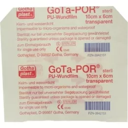 GOTA-POR PU Wondfilm 10x6 cm steriele pleister, 1 st