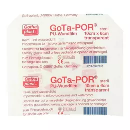GOTA-POR PU Wondfilm 10x6 cm steriele pleister, 1 st