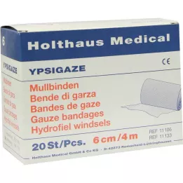 YPSIGAZE Gaasverband 6 cmx4 m, 20 st