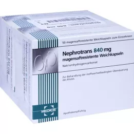 NEPHROTRANS 840 mg enteric-gecoate capsules, 100 stuks