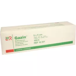 GAZIN Gaasjes comp.5x5 cm niet-steriel 12x Op, 100 stuks