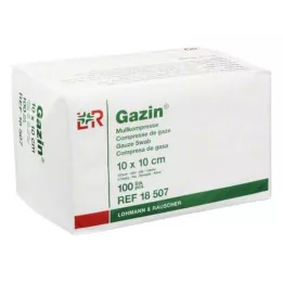 GAZIN Gaas comp.10x10 cm niet-steriel 12x op, 100 st