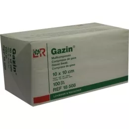 GAZIN Gaas comp.10x10 cm niet-steriel 16x op, 100 st
