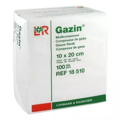 GAZIN Gaas comp.10x20 cm niet-steriel 12x op, 100 st