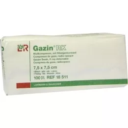 GAZIN Gaas comp.7,5x7,5 cm niet-steriel 12x RK, 100 st
