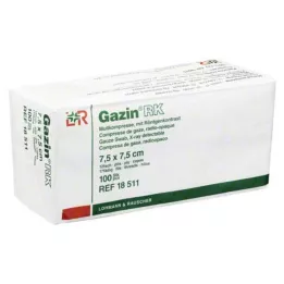 GAZIN Gaas comp.7,5x7,5 cm niet-steriel 12x RK, 100 st