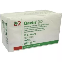 GAZIN Gaas comp.10x10 cm niet-steriel 12x RK, 100 st