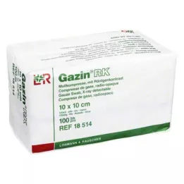 GAZIN Gaas comp.10x10 cm niet-steriel 12x RK, 100 st
