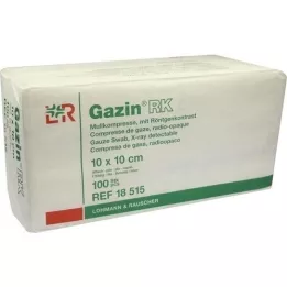 GAZIN Gaas comp.10x10 cm niet-steriel 16x RK, 100 st