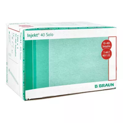 INJEKT Solo insulinespr.1 ml U40, 100X1 ml