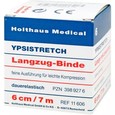 LANGZUGBINDE fijn Ypsistretch 6 cmx7 m, 1 st