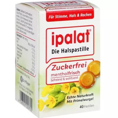 IPALAT Keelpastilles suikervrij, 40 stuks